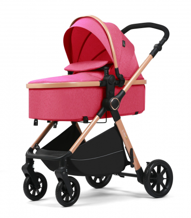 Carucior 2 in 1, F7 Mov, reversibil, pliabil compact, suspensii duble [2]