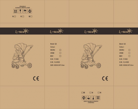 Carucior 2 in 1 Premium Gold Q2, Roz, transformabil, reversibil, cu husa si geanta [13]