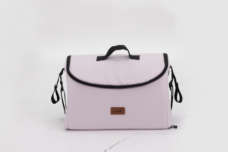 Carucior 2 in 1 Premium Gold Q2, Roz, transformabil, reversibil, cu husa si geanta [10]