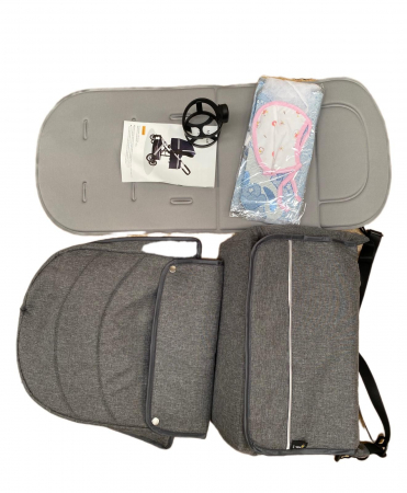 Carucior 2 in 1, reversibil, cu suspensii, T7 crem - L-Sun [13]