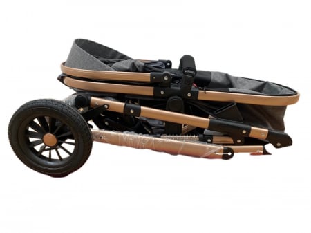 Carucior 2 in 1, reversibil, cu suspensii, T7 verde - L-Sun [9]