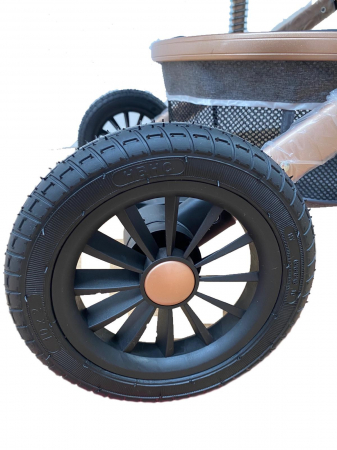 Carucior 2 in 1, reversibil, cu suspensii, T7 verde - L-Sun [7]