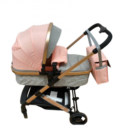 Carucior 2 in 1 transformabil landou-sport, 608 Roz - Gri [6]