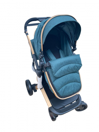 Carucior 2 in 1cu maner reversibil, transformabil landou-sport, 518 Verde [2]