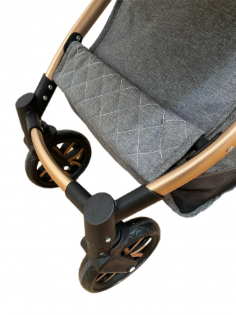 Carucior 3 in 1, 3 piese landou, sport si scoica, T6 - verde [15]