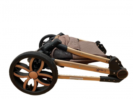 Carucior 3 in 1, 3 piese landou, sport si scoica, T6 - negru [22]