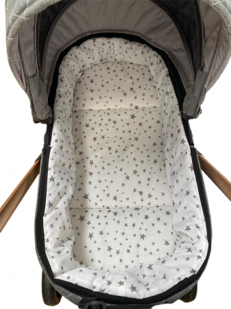 Carucior 3 in 1, 3 piese landou, sport si scoica, T6 - negru [18]