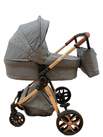 Carucior 3 in 1, 3 piese landou, sport si scoica, T6 - gri [10]