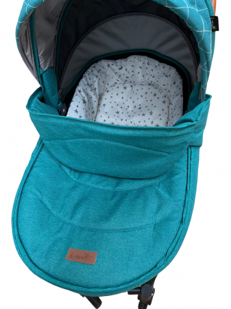 Carucior 3 in 1, 3 piese landou, sport si scoica, T6 - verde [5]