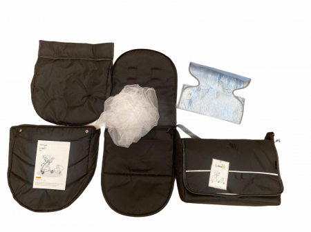 Carucior 3 in 1, cu suspensii, reversibil, T9 - albastru [11]