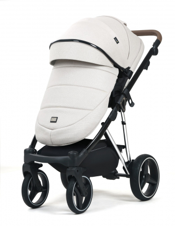 Carucior 3 in 1, G9 Luxury Alb, reversibil, cu suspensii [2]