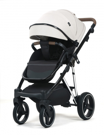 Carucior 3 in 1, G9 Luxury Alb, reversibil, cu suspensii [3]