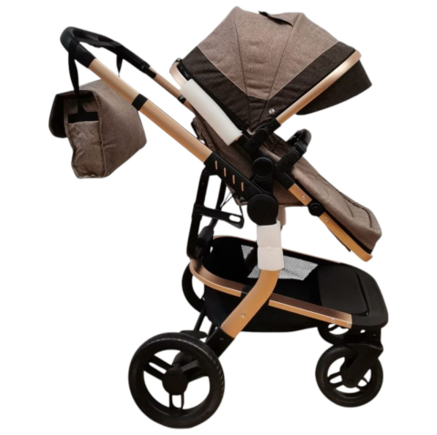 Carucior 518C Crem, 3 in 1, cu landou, carucior sport si scoica, reversibil [2]