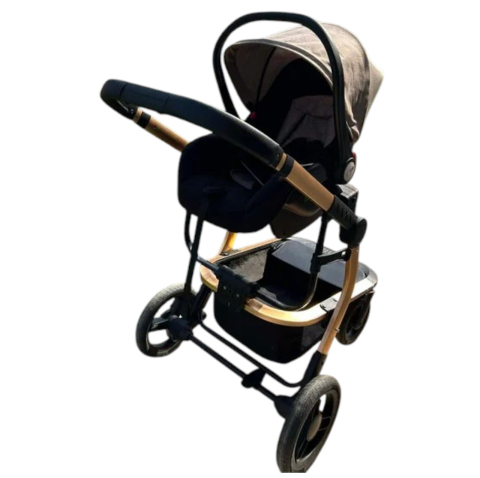 Carucior 518C Crem, 3 in 1, cu landou, carucior sport si scoica, reversibil [7]