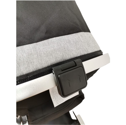 Carucior 518C Negru, 3 in 1, cu landou, carucior sport si scoica, reversibil [10]