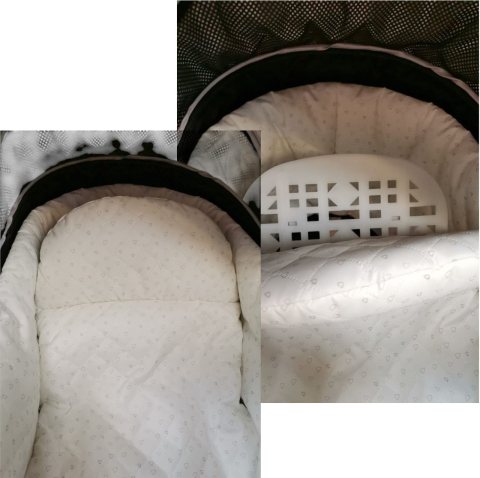 Carucior 518C Negru, 3 in 1, cu landou, carucior sport si scoica, reversibil [12]