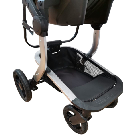 Carucior 518C Negru, 3 in 1, cu landou, carucior sport si scoica, reversibil [8]