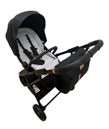 Carucior reversibil pliabil, cu husa picioare, 0-36 luni, C7 Negru [11]
