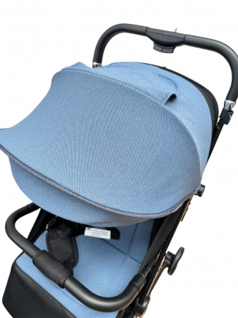 Carucior sport 002L, Albastru, L-Sun, cu pliere rapida, suspensii si pozitie de somn [6]