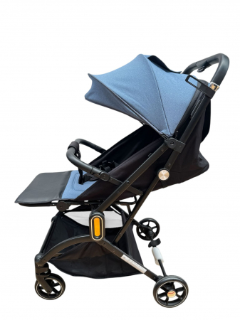 Carucior sport 002L, Albastru, L-Sun, cu pliere rapida, suspensii si pozitie de somn [4]