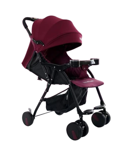 Carucioare sport - Carucior sport 210S visiniu, ultra usor, pliabil, 3 pozitii