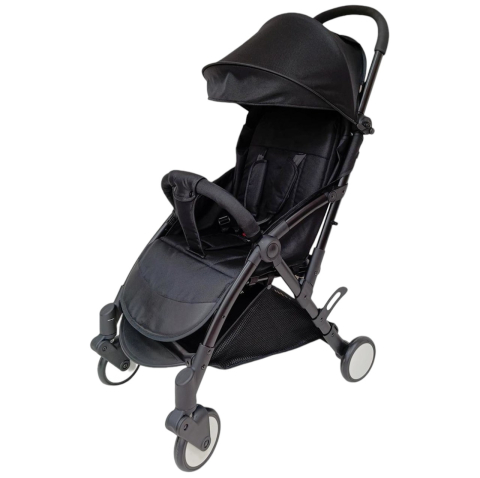 Carucioare sport - Carucior sport B508 negru, pliabil compact, 0-36 luni, 6.1 kg, reclinabil, cos depozitare