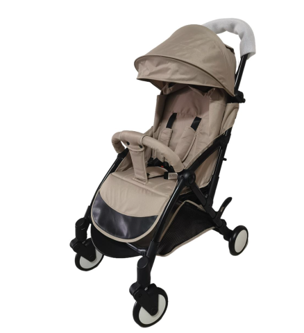 Carucioare sport - Carucior sport B508 crem, pliabil compact, 0-36 luni, 6.1 kg, reclinabil, cos depozitare - Copie