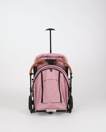 Carucior sport L-Sun, C6, Roz, pliabil tip troller, cu maner reversibil, husa de picioare si gentuta [11]