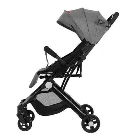 Carucior sport copii, pliere compacta pentru avion, cu sistem troller, C8 gri