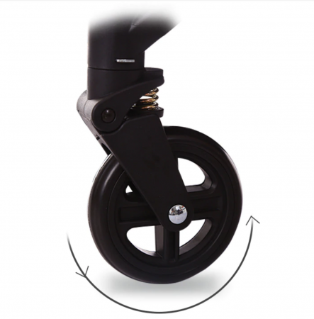 Carucior sport copii, pliere compacta pentru avion, cu sistem troller, C8 negru [13]