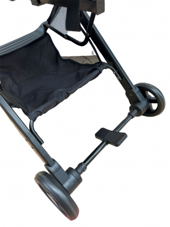 Carucior sport copii, pliere compacta pentru avion, cu sistem troller, C8 negru [18]