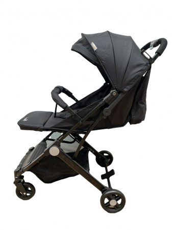 Carucioare sport - Carucior sport copii, pliere compacta pentru avion, cu sistem troller, C8 negru