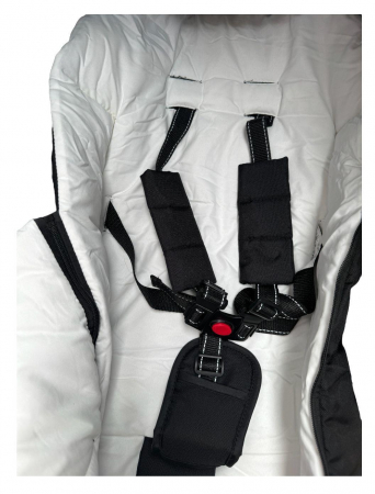 Cărucior sport cu geanta si husă pentru picioare, pliere rapidă tip troller, S2 Negru [25]