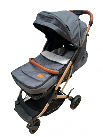 Cărucior sport cu geanta si husă pentru picioare, pliere rapidă tip troller, S2 Gri [2]