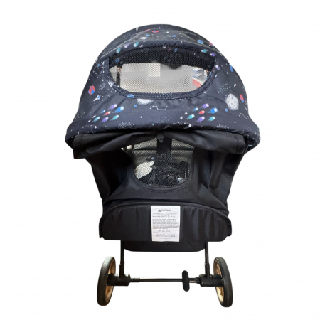 Carucior sport, cu maner reversibil, pliabil si troler, T700 For Angel, Negru cu imprimeu [16]