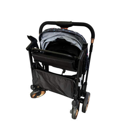 Carucior sport, cu maner reversibil, pliabil si troler, T700 For Angel, Negru cu imprimeu [6]