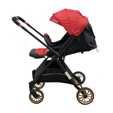 Carucior sport, cu maner reversibil, pliabil si troler, T700 For Angel, Rosu [2]