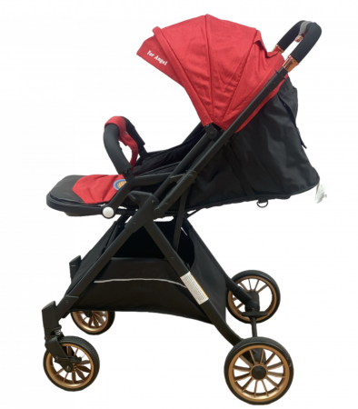 Carucior sport, cu maner reversibil, pliabil si troler, T700 For Angel, Rosu [3]