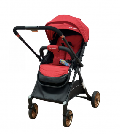 Carucioare copii - Carucior sport, cu maner reversibil, pliabil si troler, T700 For Angel, Rosu
