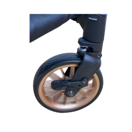 Carucior sport, cu maner reversibil, pliabil si troler, T700 For Angel, Negru cu imprimeu [13]