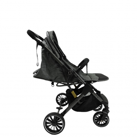 Carucior sport, cu maner reversibil, suspensii pe cadru, pliabil si troler, C1 Negru [32]