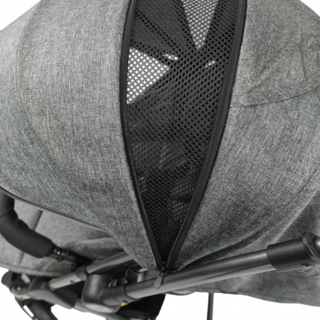 Carucior sport, cu maner reversibil, suspensii pe cadru, pliabil si troler, C1 Crem [35]