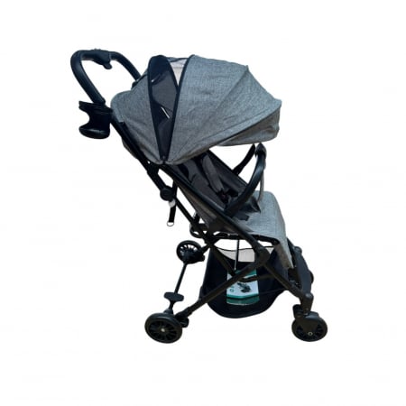 Carucioare copii - Carucior sport, cu suspensii, pliabil si troler, 309 Gri