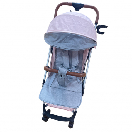 Carucior sport, cu suspensii, pliabil si troler, 309 Roz cu gri [5]