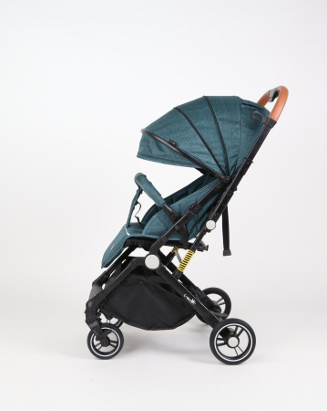 Carucior sport L-Sun, C6, Verde, pliabil tip troller, cu maner reversibil, husa de picioare si gentuta [2]