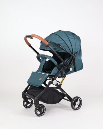 Carucior sport L-Sun, C6, Verde, pliabil tip troller, cu maner reversibil, husa de picioare si gentuta [15]