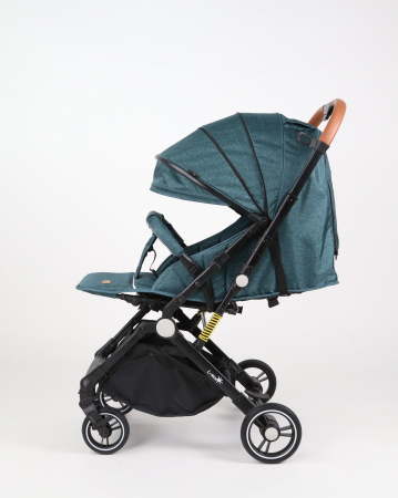 Carucior sport L-Sun, C6, Verde, pliabil tip troller, cu maner reversibil, husa de picioare si gentuta [10]