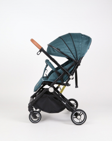 Carucior sport L-Sun, C6, Verde, pliabil tip troller, cu maner reversibil, husa de picioare si gentuta [5]