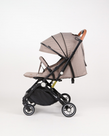 Carucior sport L-Sun, C6, Crem, pliabil tip troller, cu maner reversibil, husa de picioare si gentuta [15]