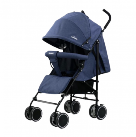 Carucioare copii - Carucior sport pliabil, roti duble, SageBaby S500 Bleumarin